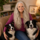 The author, Wynter Rowan, with her two Border Collies, Freya and Angus.