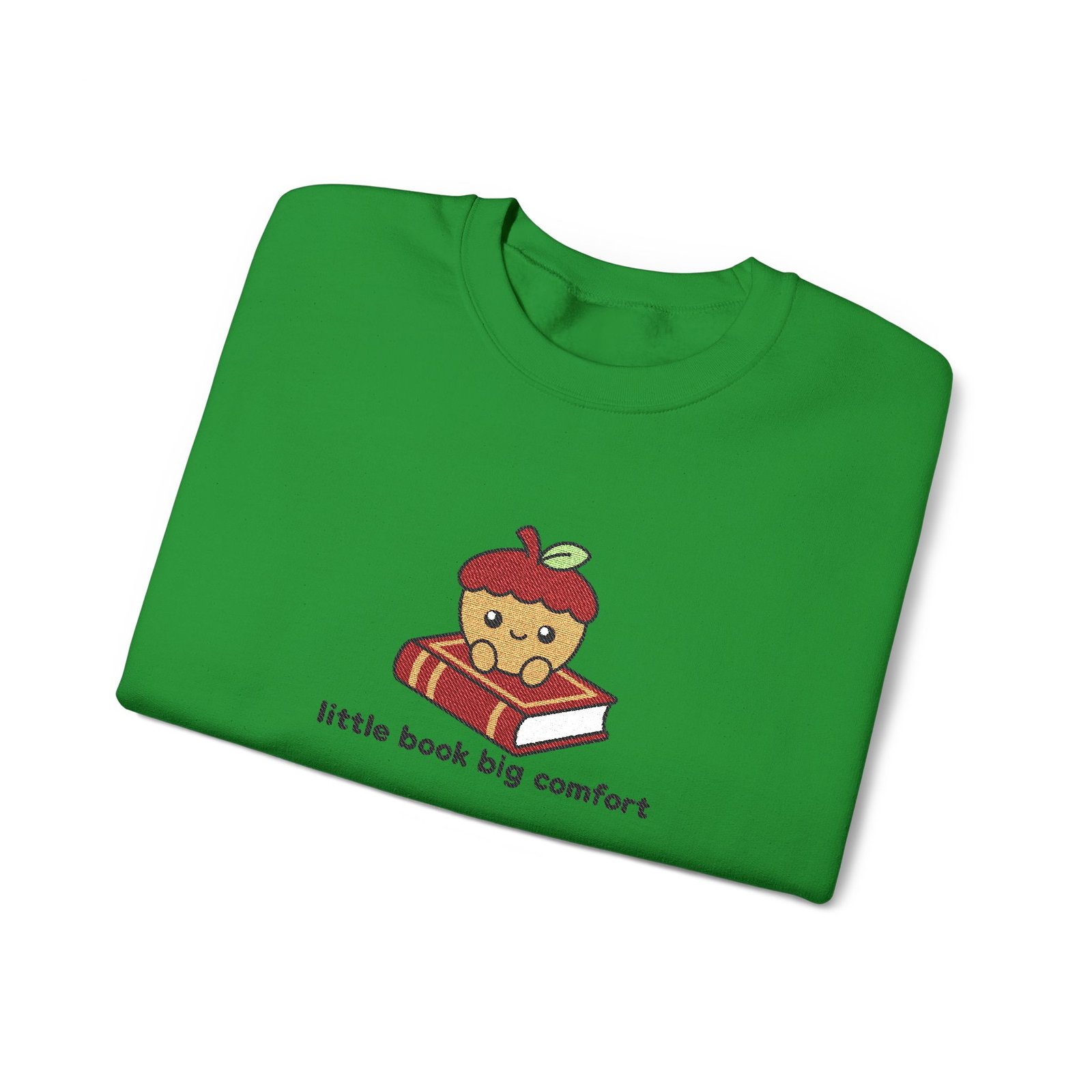 Little Book Big Comfort - Acorn - Bookish - Embroidered - Unisex Heavy Blend™ Crewneck Sweatshirt - Image 16