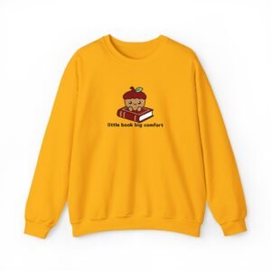 Little Book Big Comfort - Acorn - Bookish - Embroidered - Unisex Heavy Blend™ Crewneck Sweatshirt