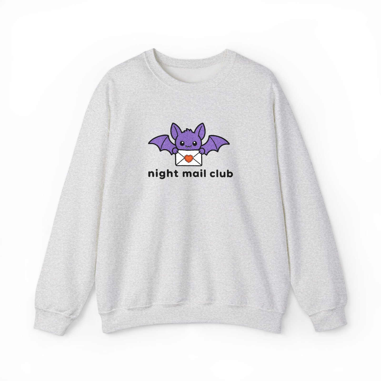 Night Mail Club - Bat - Bookish - Embroidered - Unisex Heavy Blend™ Crewneck Sweatshirt - Image 15