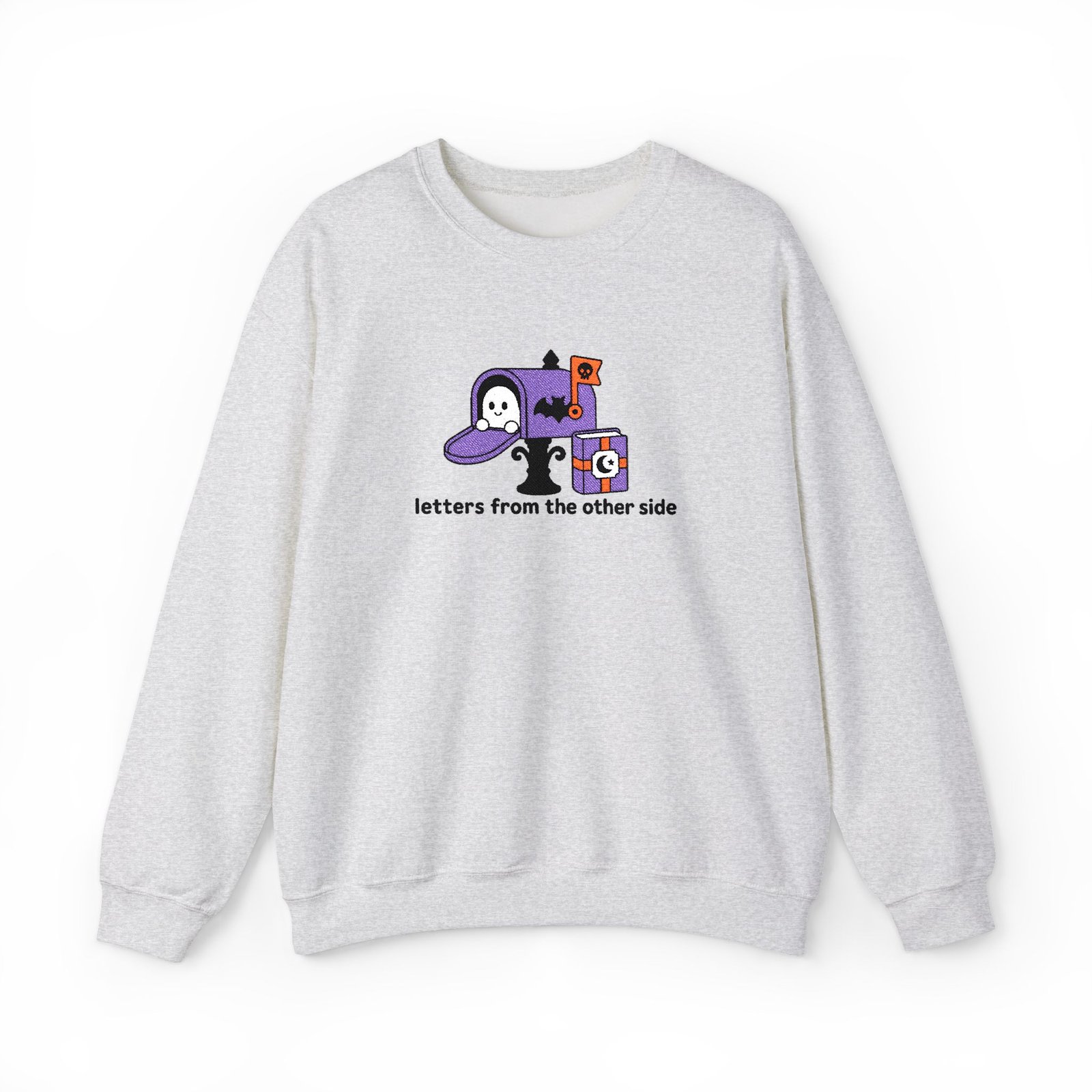 Letters From the Other Side - Ghost - Bookish - Embroidered - Unisex Heavy Blend™ Crewneck Sweatshirt - Image 10