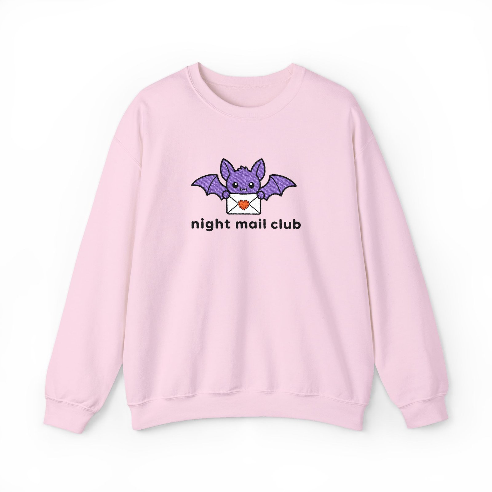 Night Mail Club - Bat - Bookish - Embroidered - Unisex Heavy Blend™ Crewneck Sweatshirt - Image 4