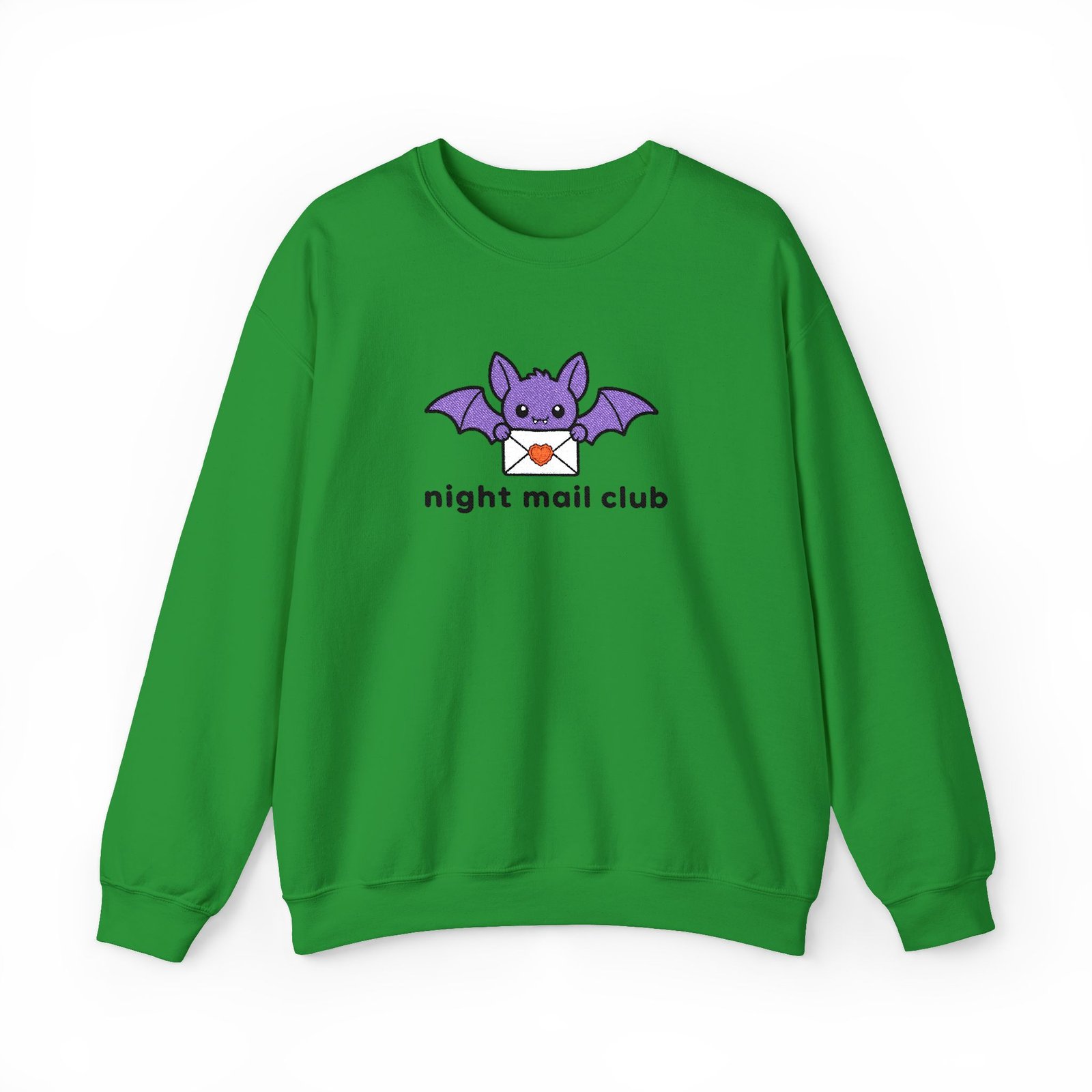 Night Mail Club - Bat - Bookish - Embroidered - Unisex Heavy Blend™ Crewneck Sweatshirt - Image 18