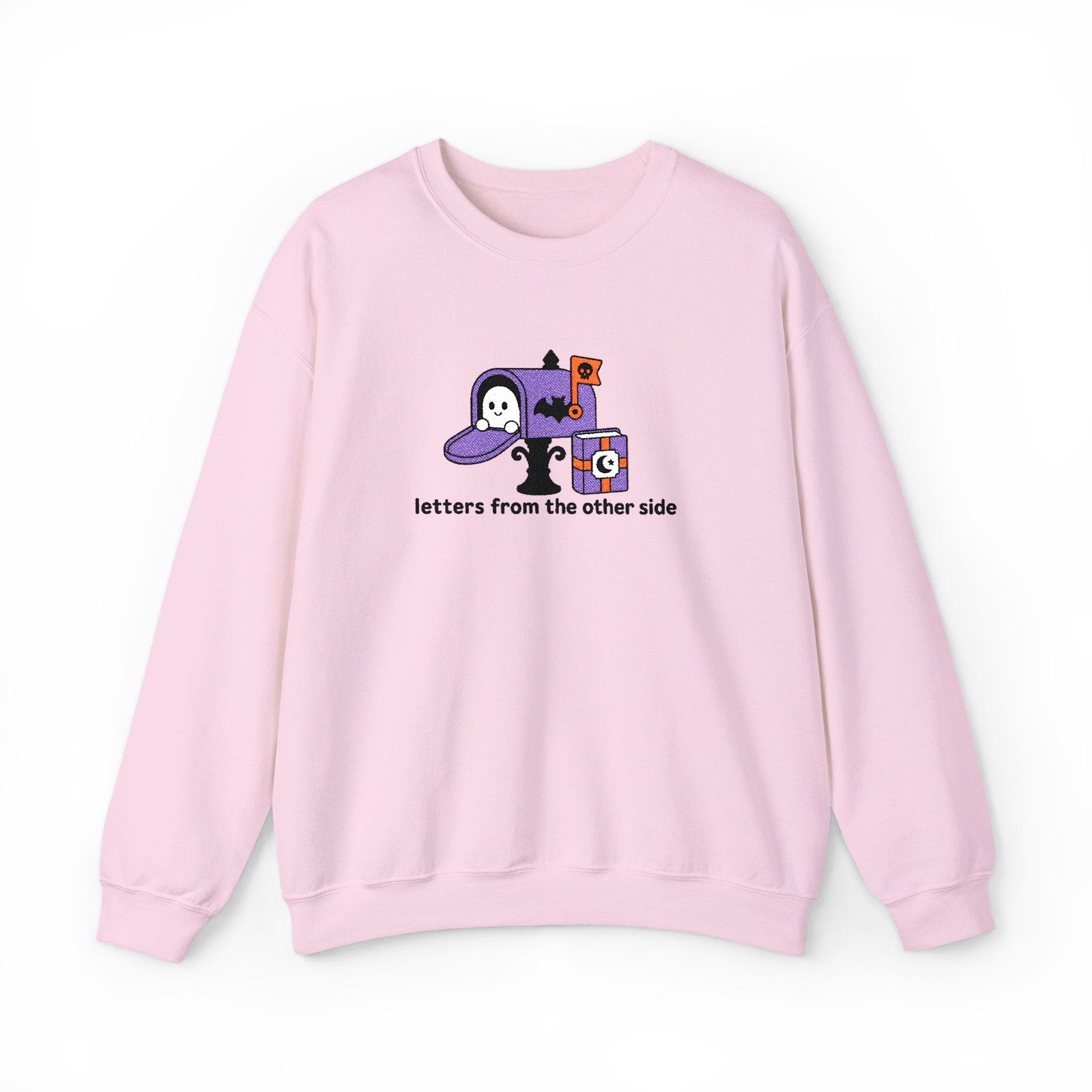 Letters From the Other Side - Ghost - Bookish - Embroidered - Unisex Heavy Blend™ Crewneck Sweatshirt - Image 16