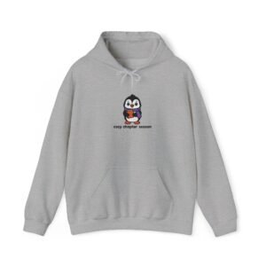 Cozy Chapter Season - Penguin - Bookish - Embroidered - Halloween Sweatshirt