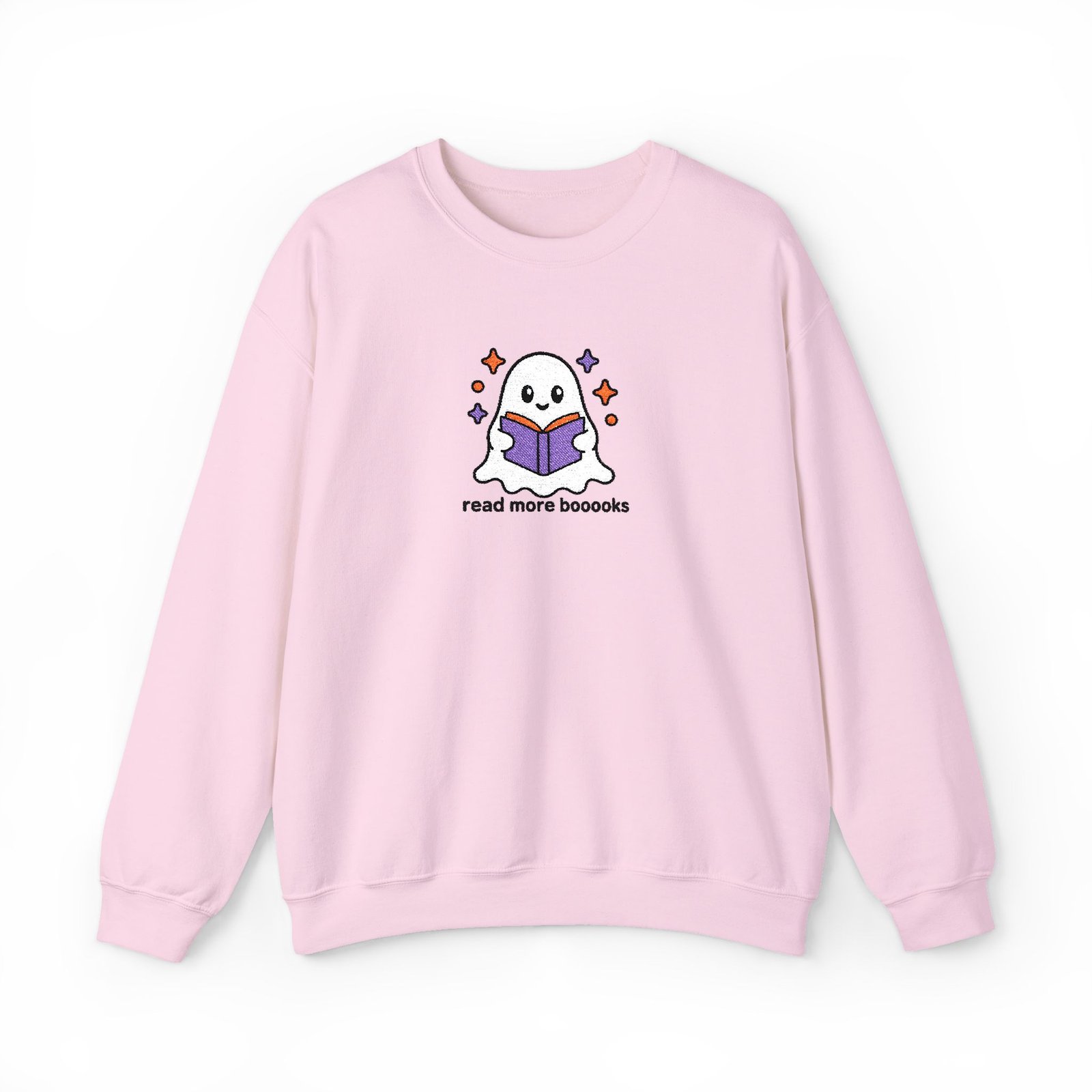 Read More Booooks - Ghost - Bookish - Embroidered - Unisex Heavy Blend™ Crewneck Sweatshirt - Image 14