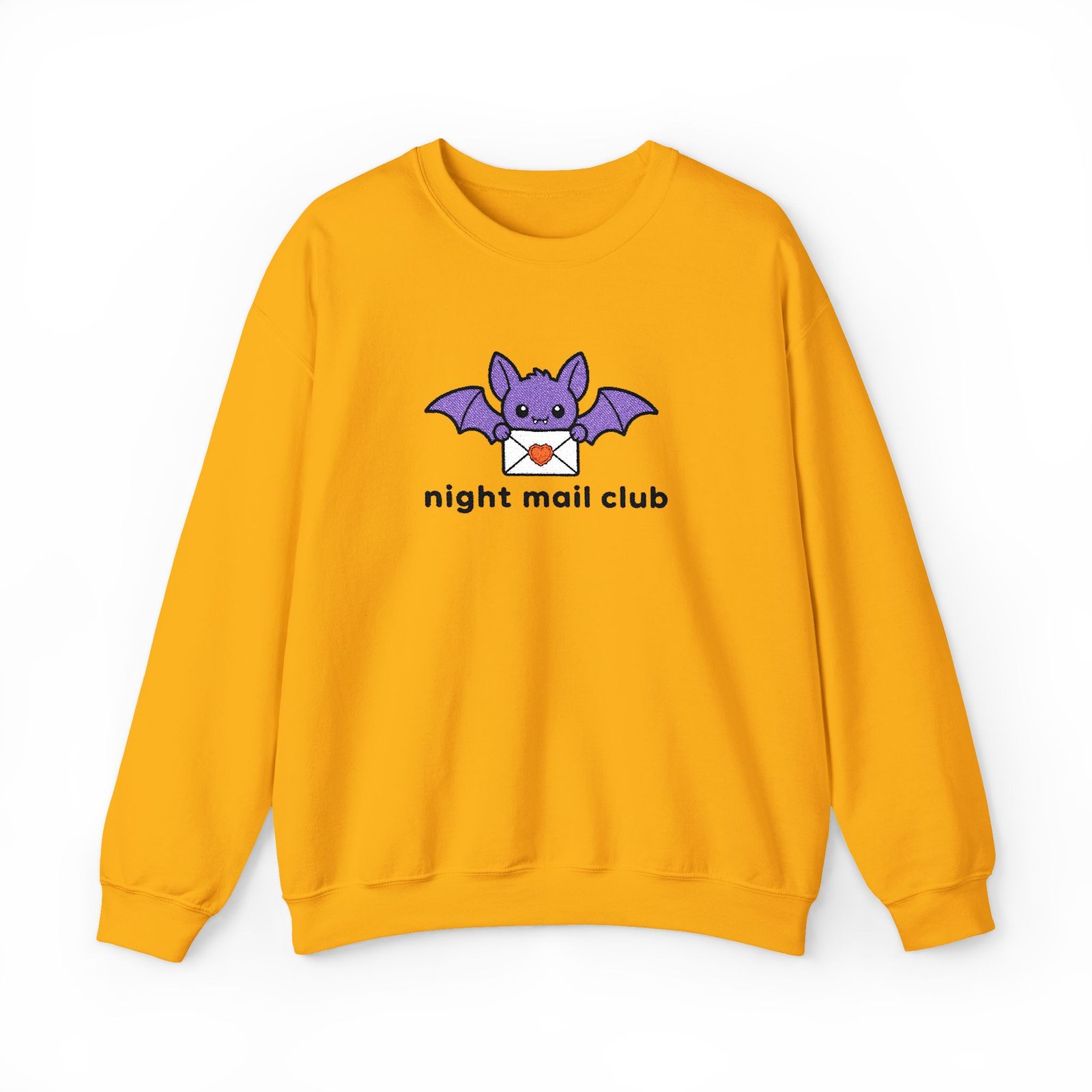 Night Mail Club - Bat - Bookish - Embroidered - Unisex Heavy Blend™ Crewneck Sweatshirt - Image 10