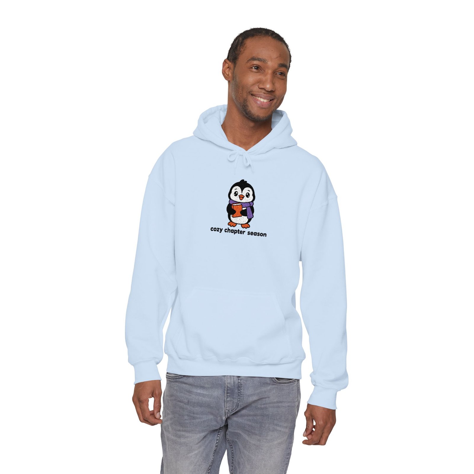 Cozy Chapter Season - Penguin - Bookish - Embroidered - Halloween Sweatshirt - Image 7