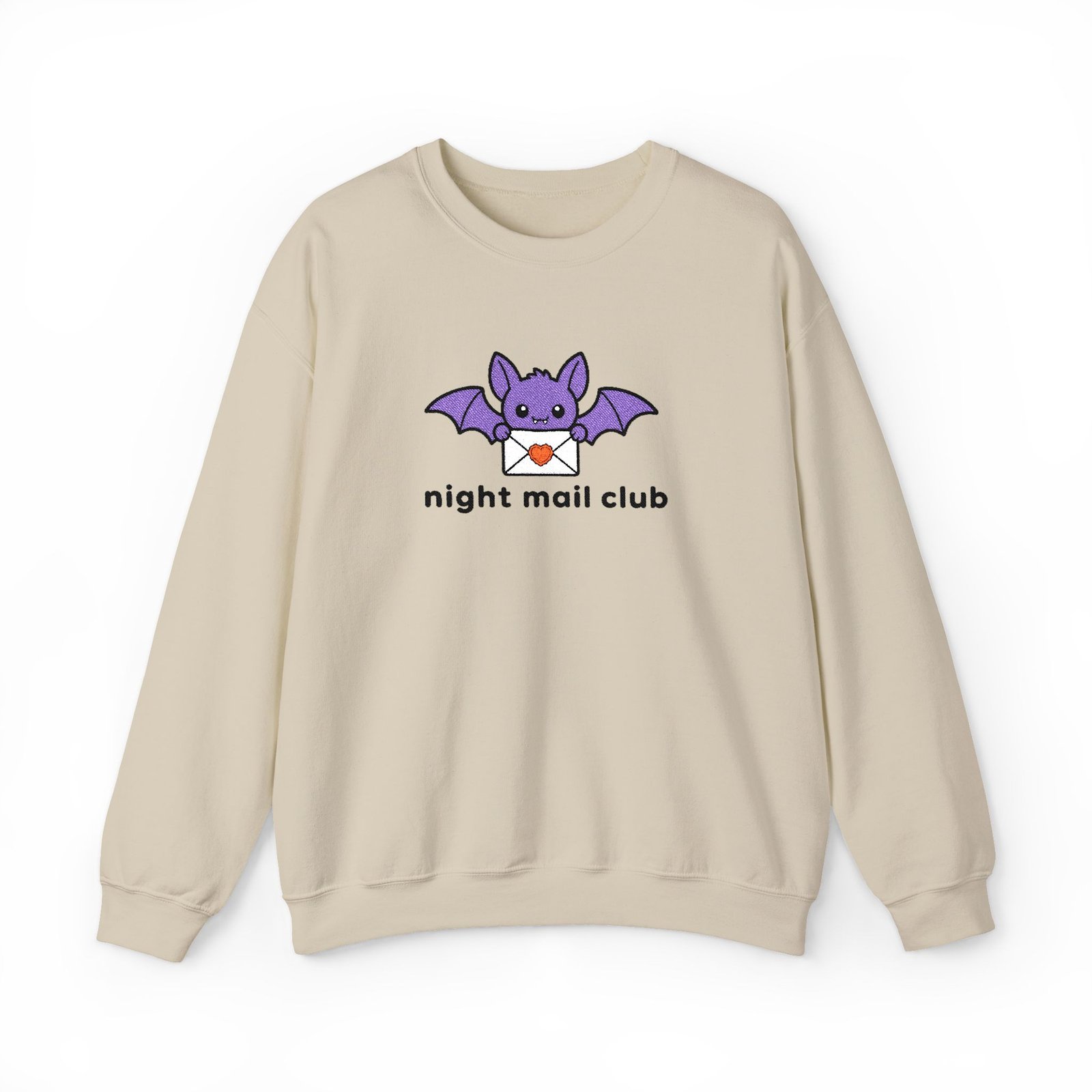 Night Mail Club - Bat - Bookish - Embroidered - Unisex Heavy Blend™ Crewneck Sweatshirt - Image 11
