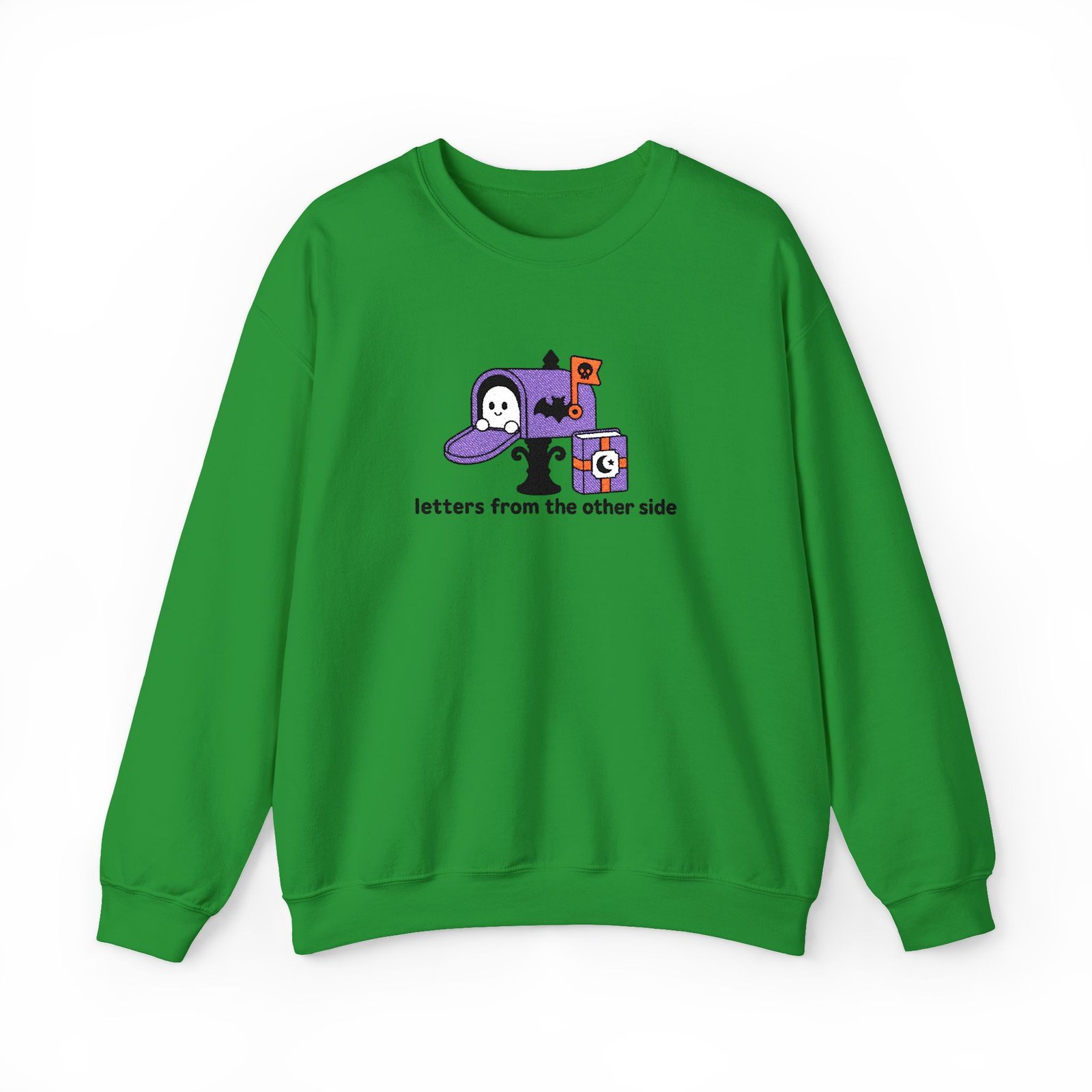 Letters From the Other Side - Ghost - Bookish - Embroidered - Unisex Heavy Blend™ Crewneck Sweatshirt - Image 11