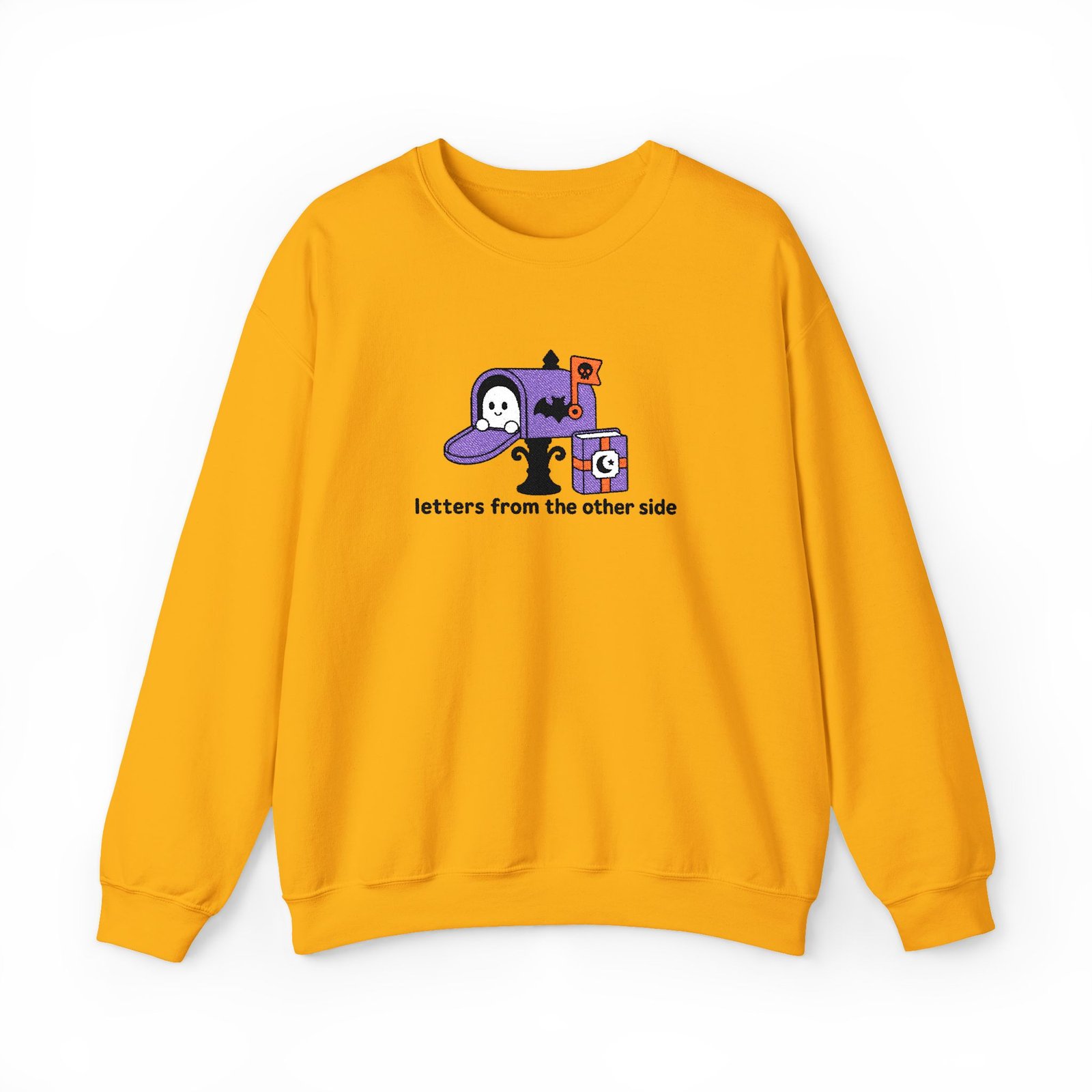 Letters From the Other Side - Ghost - Bookish - Embroidered - Unisex Heavy Blend™ Crewneck Sweatshirt - Image 9