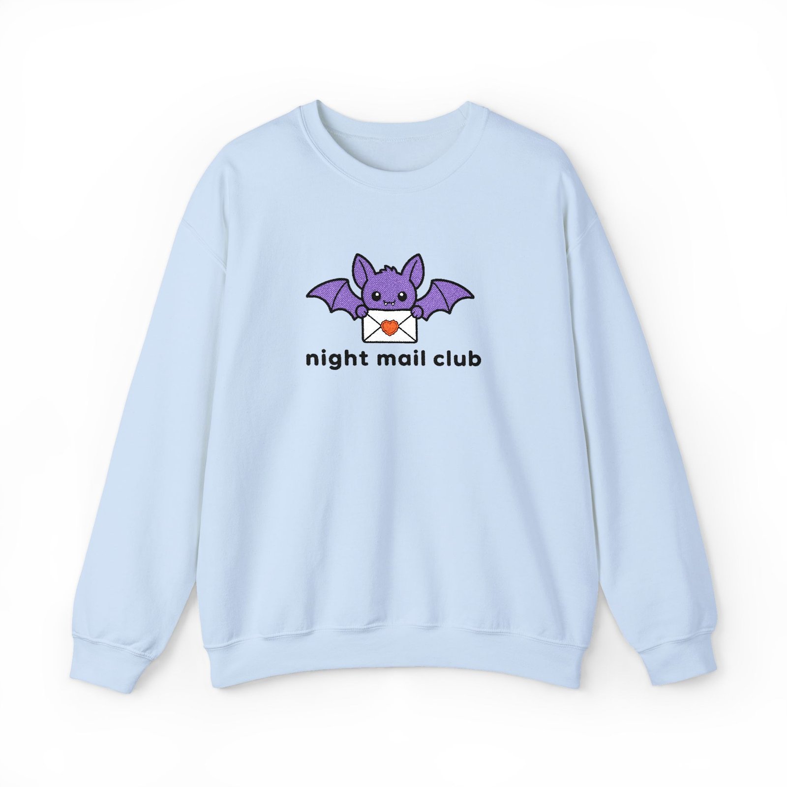 Night Mail Club - Bat - Bookish - Embroidered - Unisex Heavy Blend™ Crewneck Sweatshirt - Image 17
