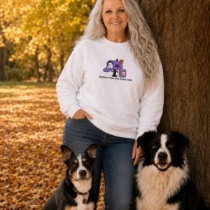 Letters From the Other Side - Ghost - Bookish - Embroidered - Unisex Heavy Blend™ Crewneck Sweatshirt