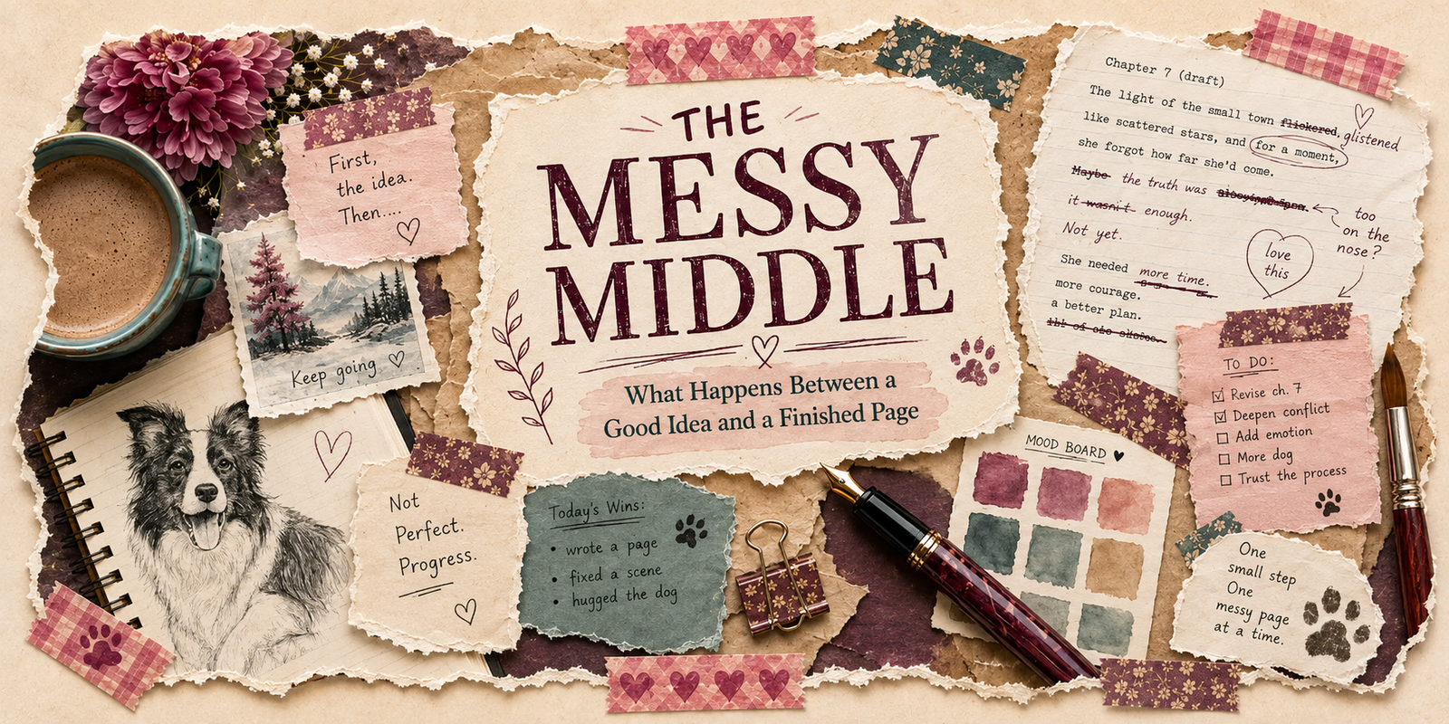 The Messy Middle: What Happens Between a Good Idea and a Finished Page