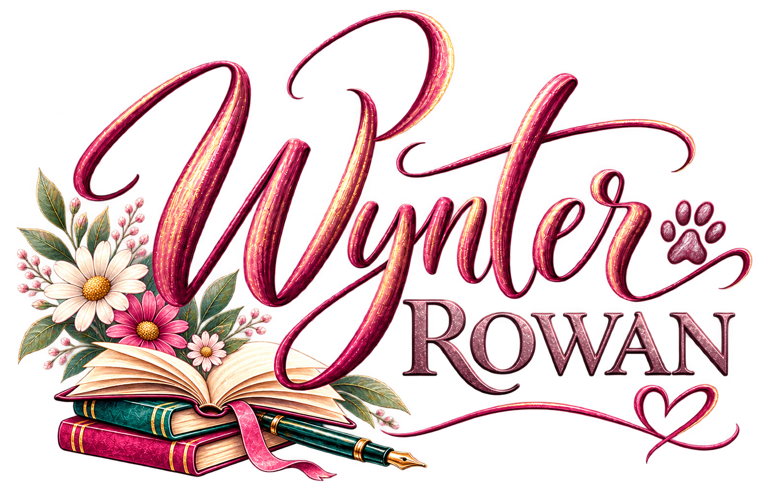 Logo for WynterRowan.com for author, Wynter Rowan.